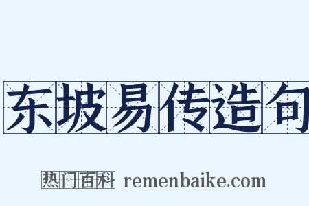 东坡易传造句是什么意思的图片